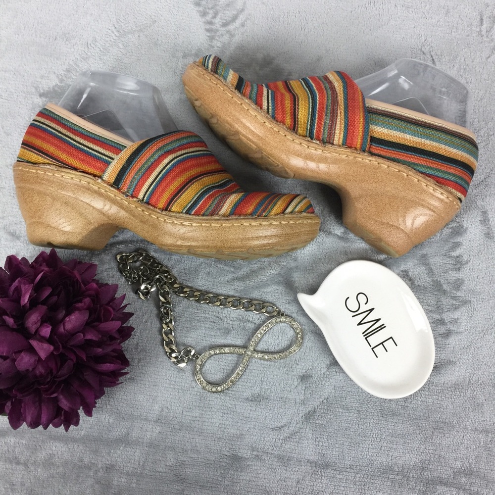Soft Spots Multi colored Clogs Size 8.5W